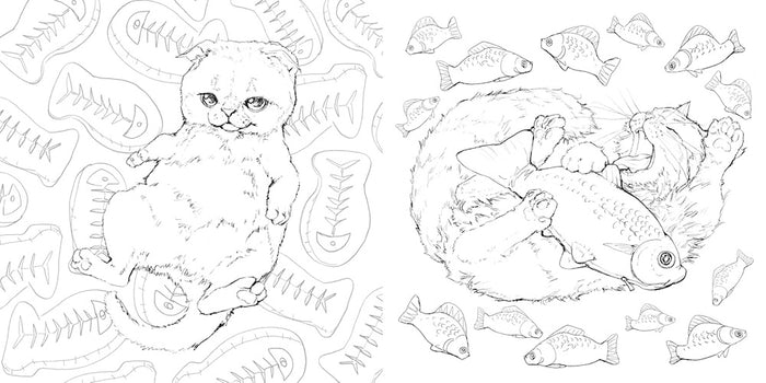 Pop Manga Catitude Coloring Book