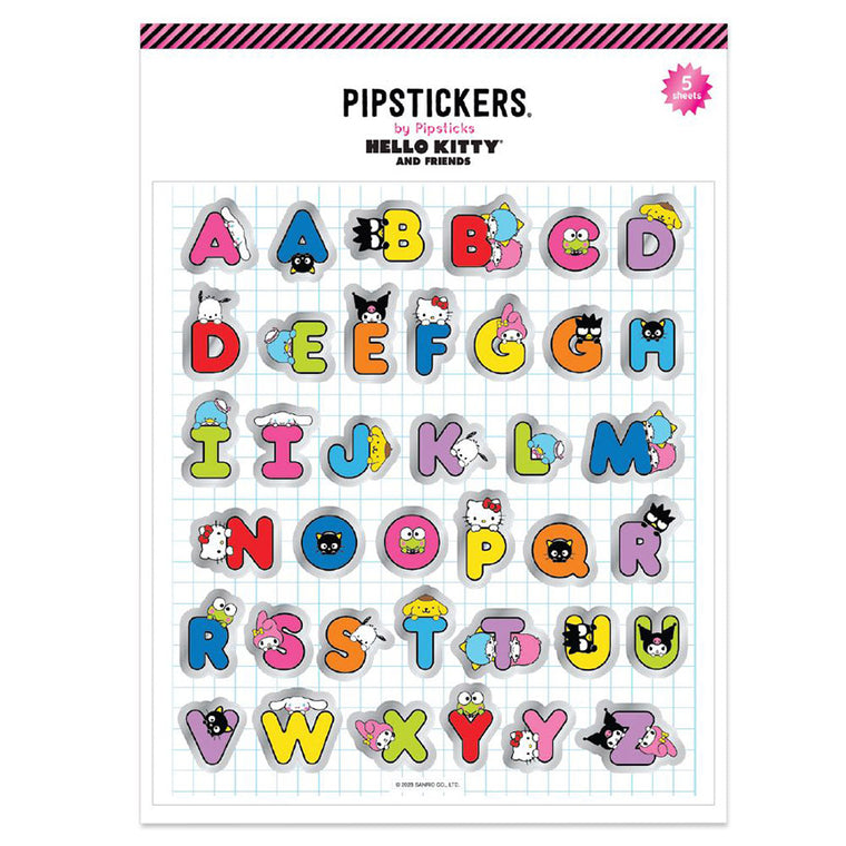 Hello Kitty and Friends Hide & Seek Big Alphabet Sheet Pack