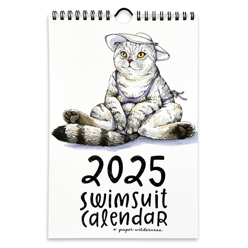 2025 Animals in Swimsuits Wall Calendar