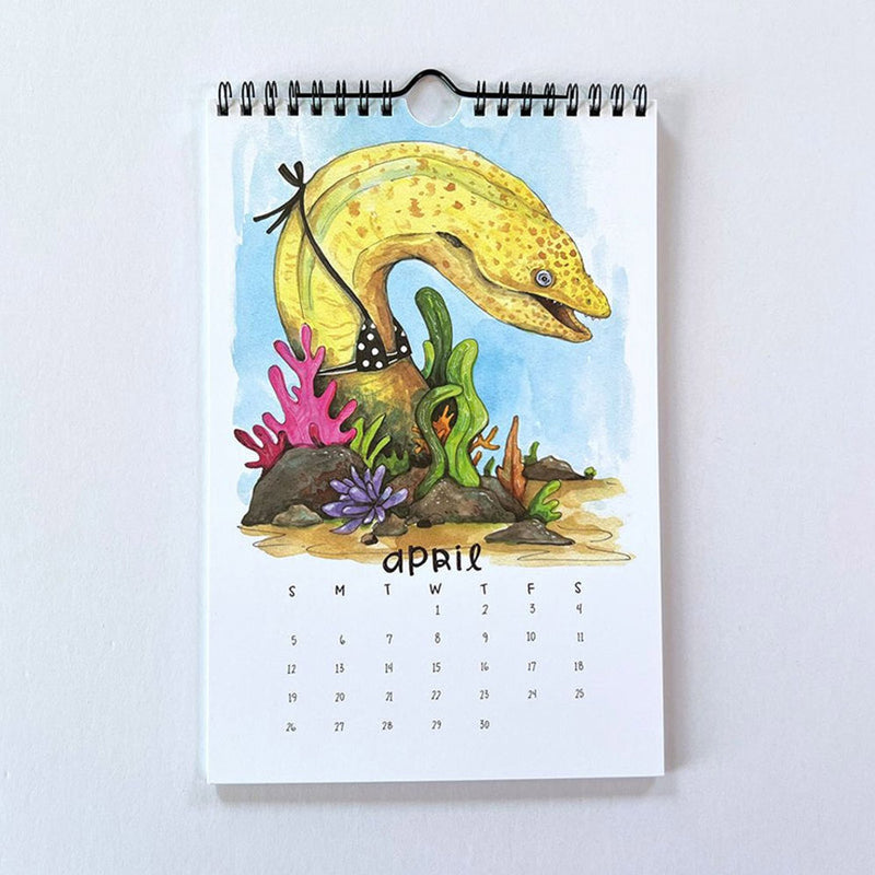 Animals in Swimsuits 2026 Wall Calendar