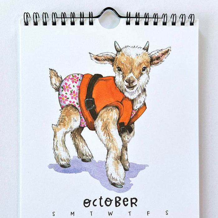 Animals in Swimsuits 2026 Wall Calendar