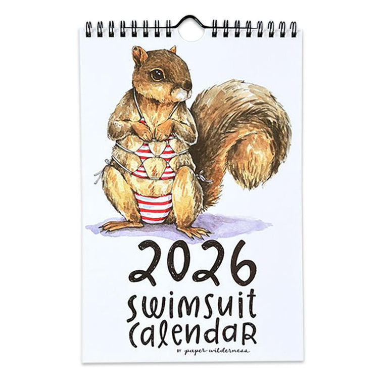 Animals in Swimsuits 2026 Wall Calendar