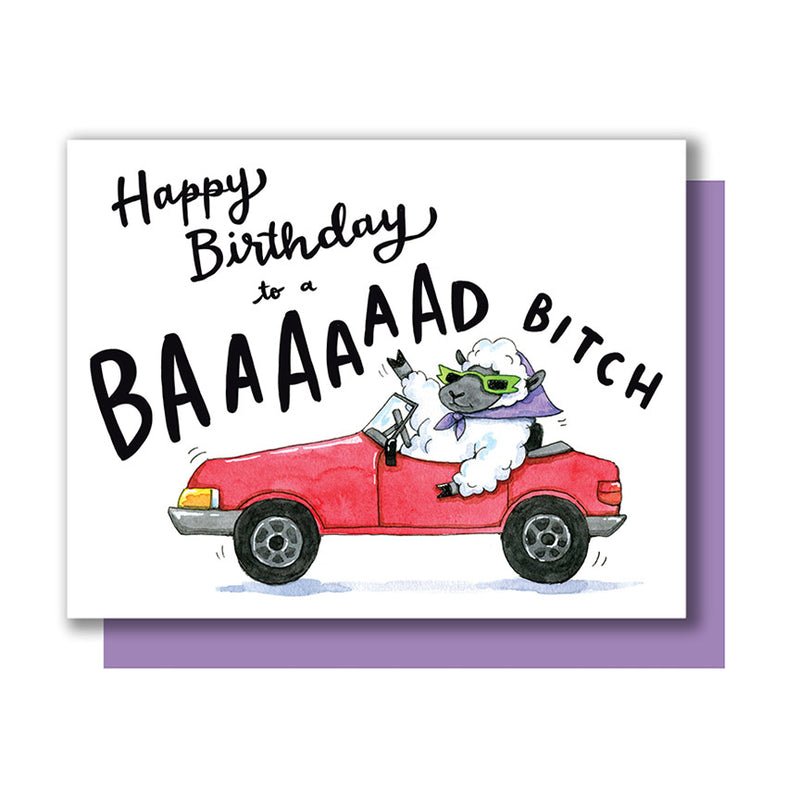 Baaaad Bitch Birthday Card