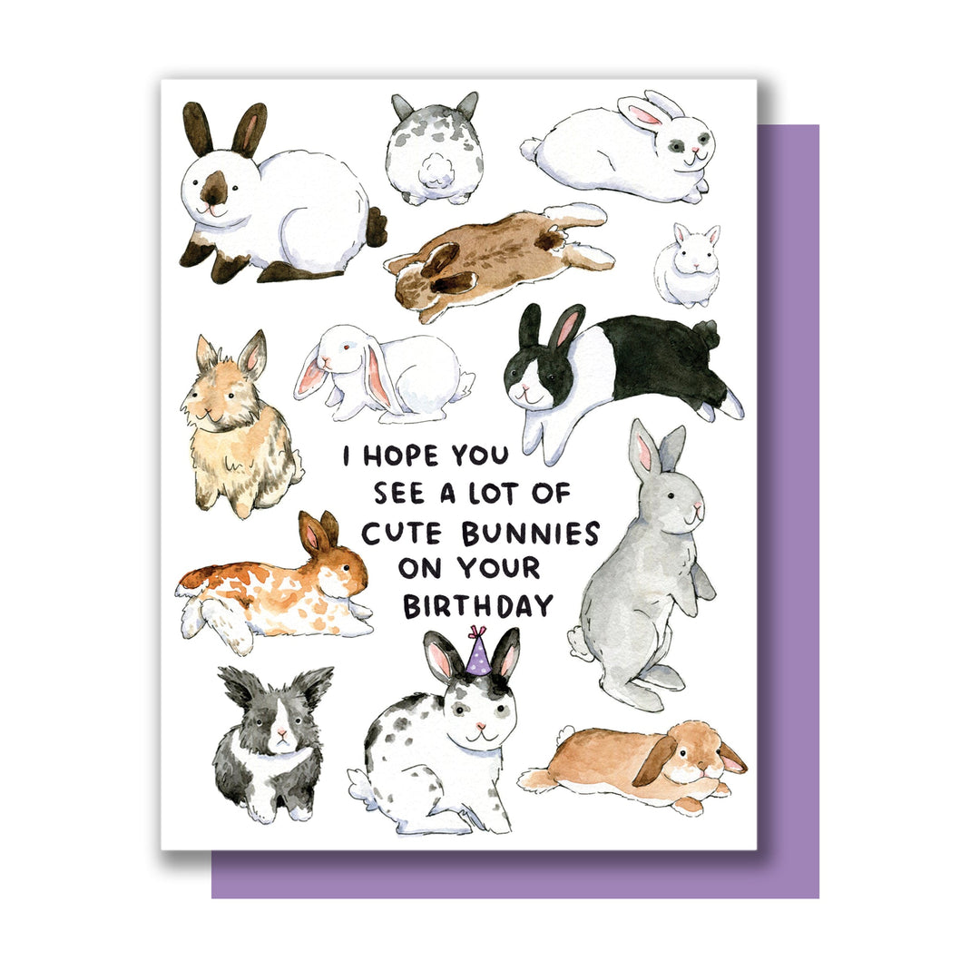 Hope You See A Lot of Cute Bunnies Birthday Card