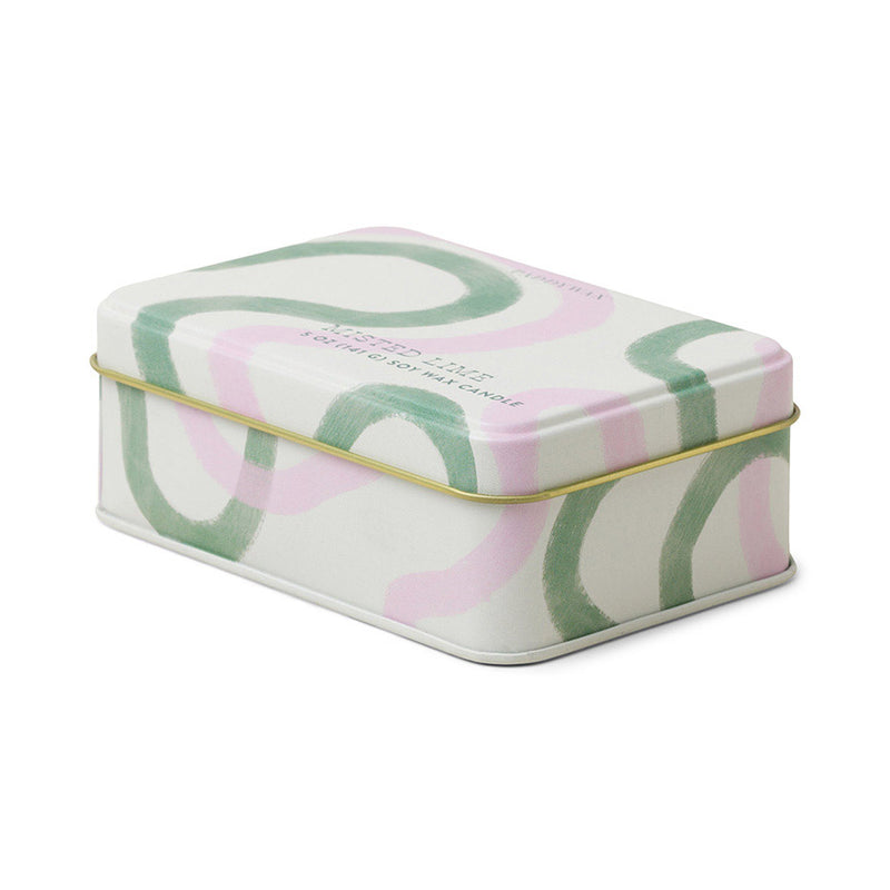 Everyday Tin 5 oz. Pink Squiggle: Misted Lime