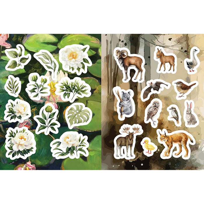 Flora, Fauna, Botanicals, and Bees: Sticker, Color & Activity Book