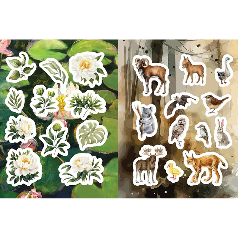 Flora, Fauna, Botanicals, and Bees: Sticker, Color & Activity Book