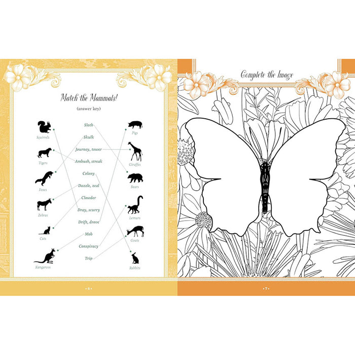 Flora, Fauna, Botanicals, and Bees: Sticker, Color & Activity Book