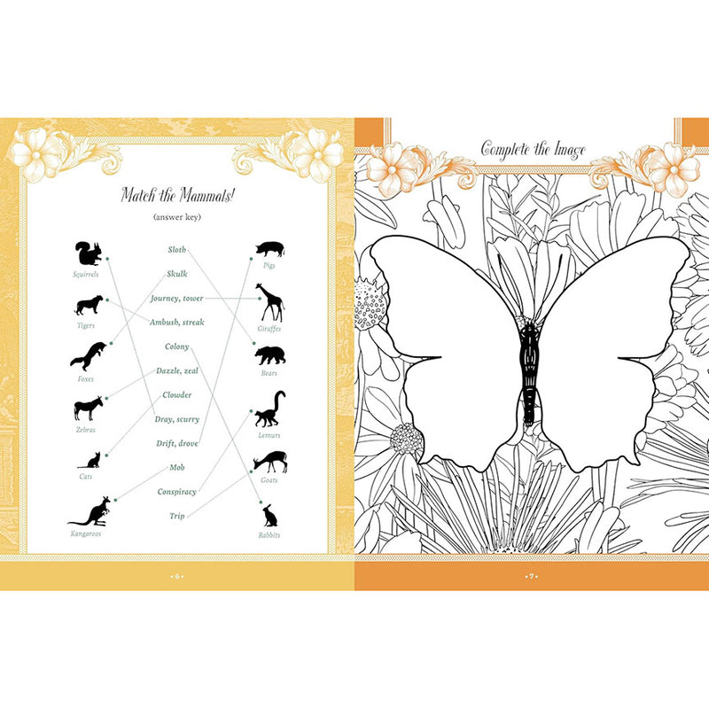 Flora, Fauna, Botanicals, and Bees: Sticker, Color & Activity Book