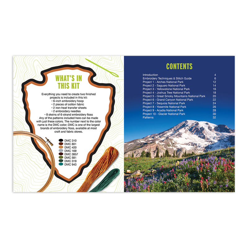 National Parks DIY Embroidery Kit