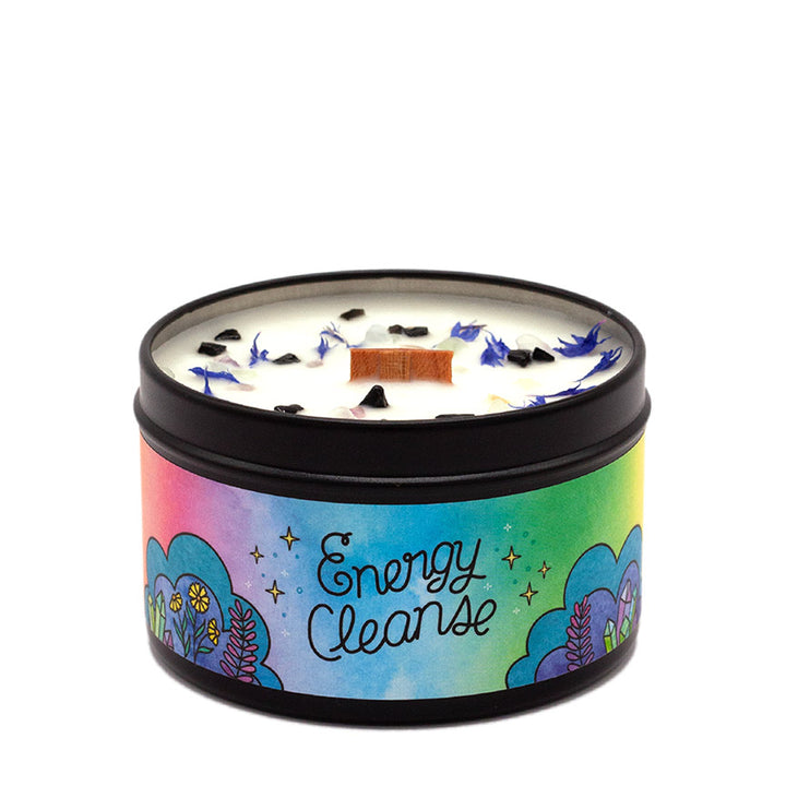 Energy Cleanse 7 oz. Aromatherapy Candle: Citrus &amp; Herb - Leanna Lin&