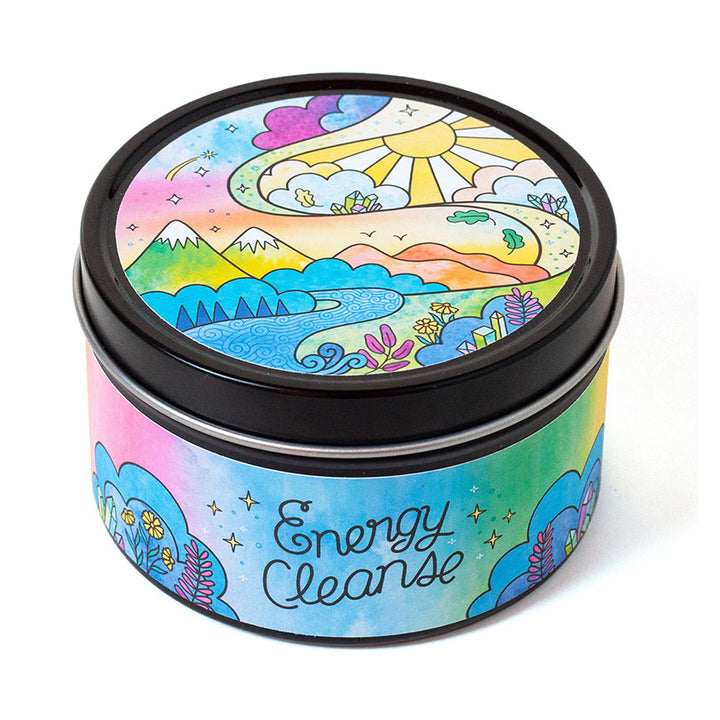 Energy Cleanse 7 oz. Aromatherapy Candle: Citrus &amp; Herb - Leanna Lin&