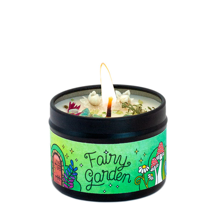 Fairy Garden 2 oz. Aromatherapy Candle: Lemongrass + Ylang Ylang - Leanna Lin&