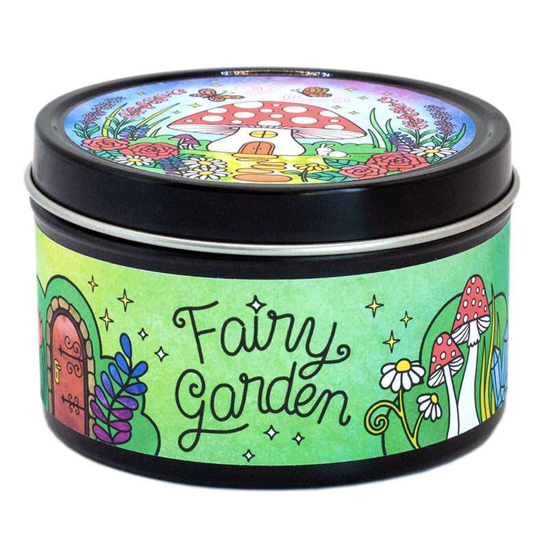 Fairy Garden 7 oz. Aromatherapy Candle: Lemongrass + Ylang Ylang - Leanna Lin's Wonderland