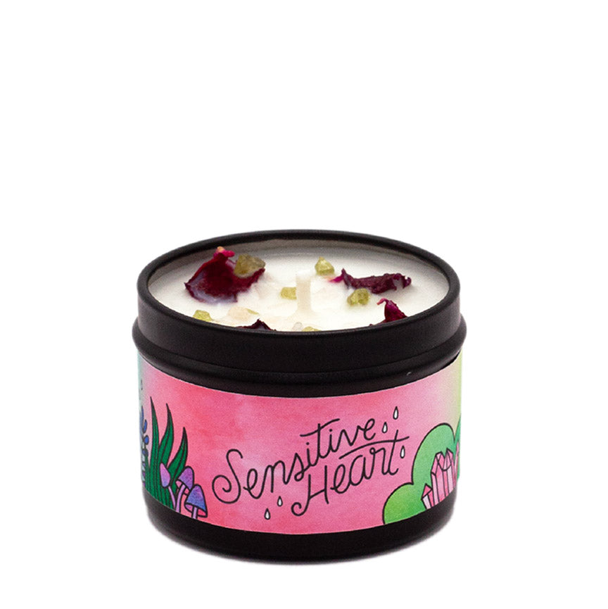Sensitive Heart 2 oz. Aromatherapy Candle: Floral &amp; Citrus - Leanna Lin&