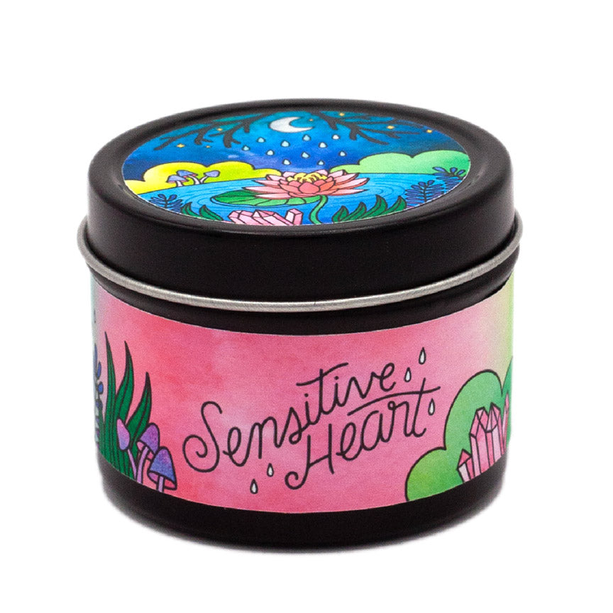 Sensitive Heart 2 oz. Aromatherapy Candle: Floral & Citrus - Leanna Lin's Wonderland