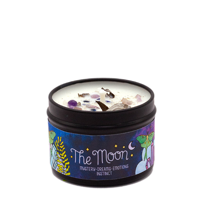 The Moon 2 oz. Aromatherapy Candle: Cypress Lemon - Leanna Lin's Wonderland