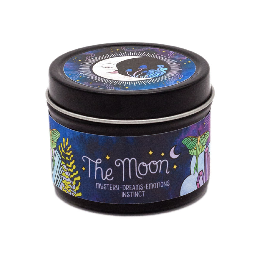The Moon 2 oz. Aromatherapy Candle: Cypress Lemon - Leanna Lin's Wonderland