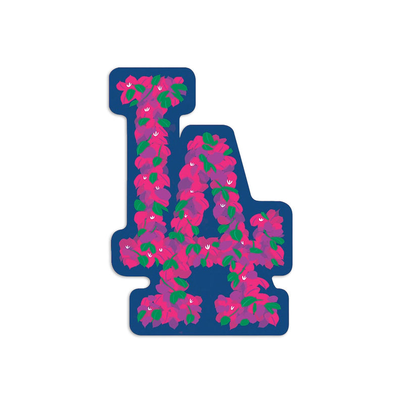 Los Angeles Dodgers Bougainvillea Vinyl Sticker