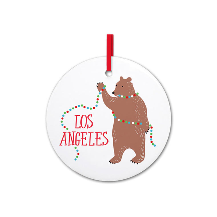 Standing Bear (Los Angeles) Wood Ornament