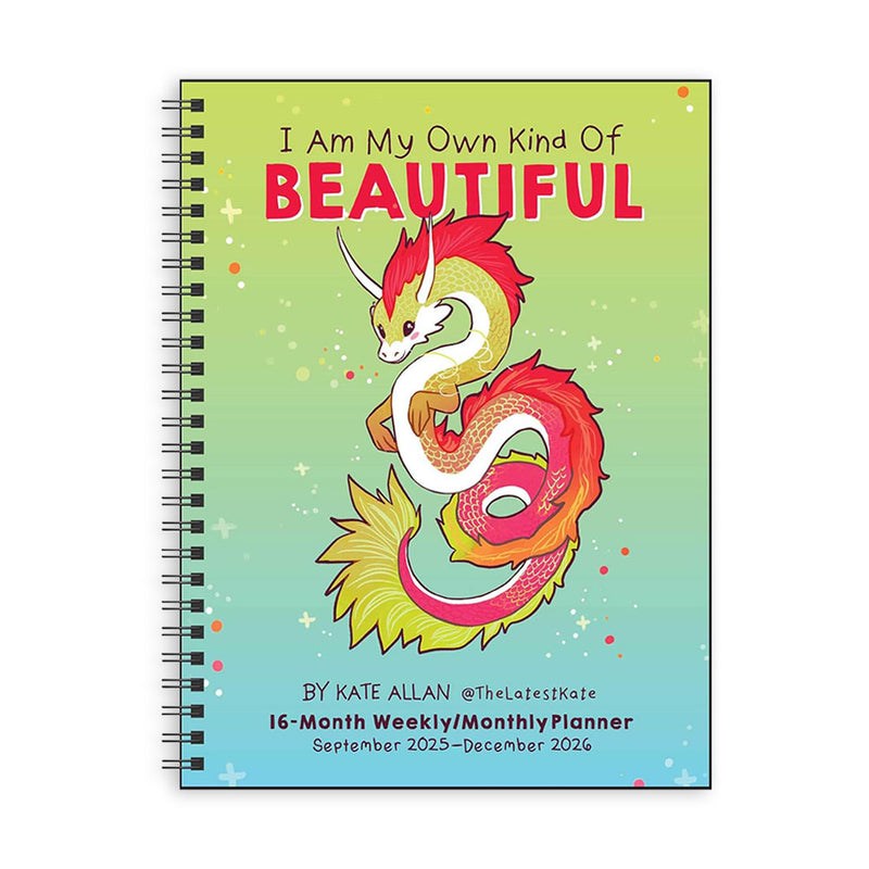2025-2026 Kate Allen I Am My Own Kind of Beautiful 16-Month Weekly/Monthly Planner