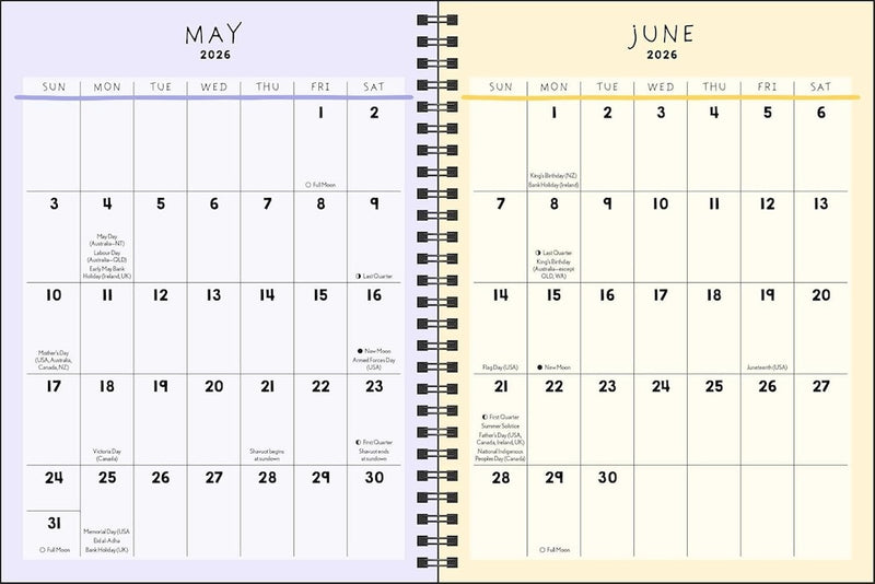 2025-2026 Kate Allen I Am My Own Kind of Beautiful 16-Month Weekly/Monthly Planner