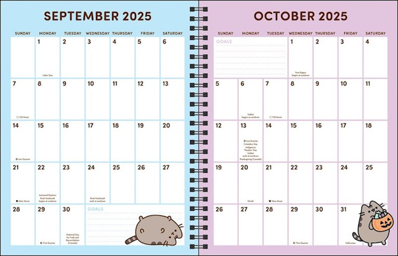 2025-2026 Pusheen You Look Good 16-Month Weekly/Monthly Planner