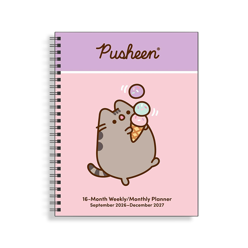 Pusheen 16-Month 2026-2027 Weekly/Monthly Planner