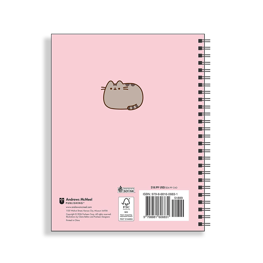 Pusheen 16-Month 2026-2027 Weekly/Monthly Planner