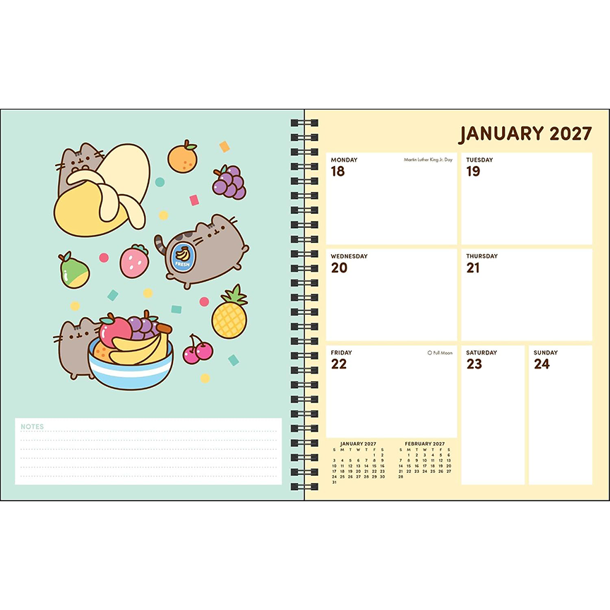 Pusheen 16-Month 2026-2027 Weekly/Monthly Planner