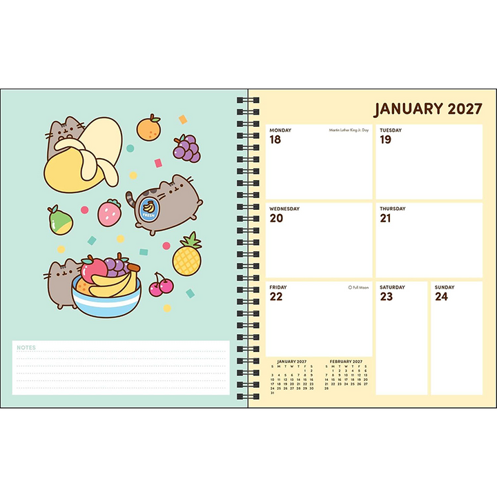 Pusheen 16-Month 2026-2027 Weekly/Monthly Planner