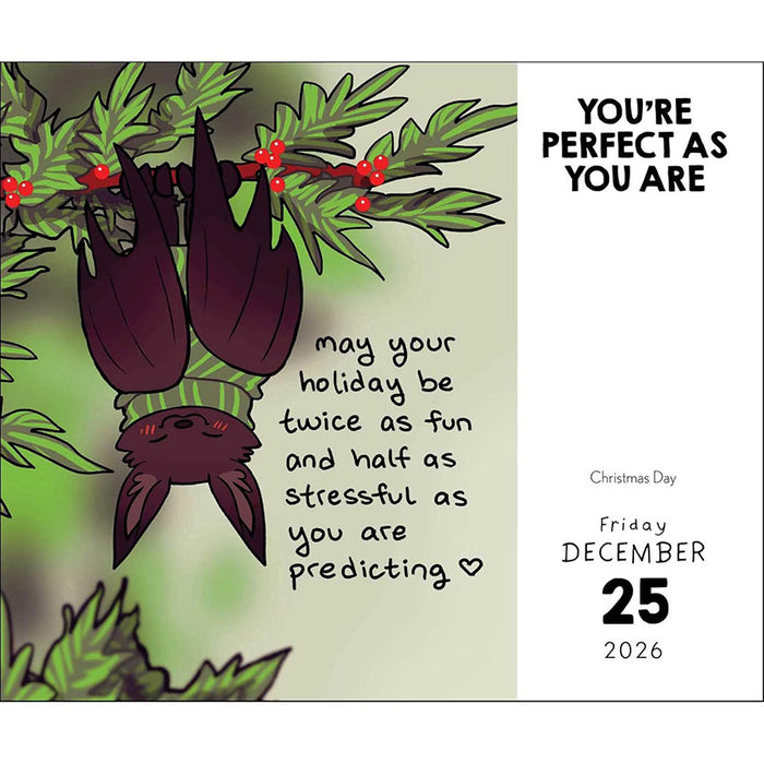 Take It From a Rainbow T-Rex, You're Perfect As You Are Daily Calendar 2026 Daily Calendar