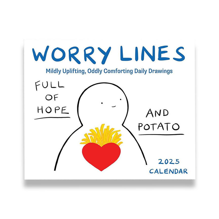 2025 Full of Hope and Potato Worry Lines Daily Calendar