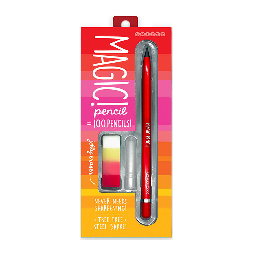 Magic Pencil + Eraser Set (Red)