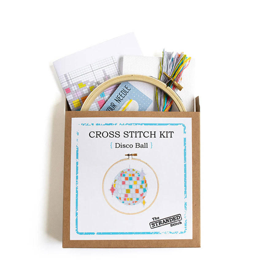 Disco Ball Cross Stitch Kit