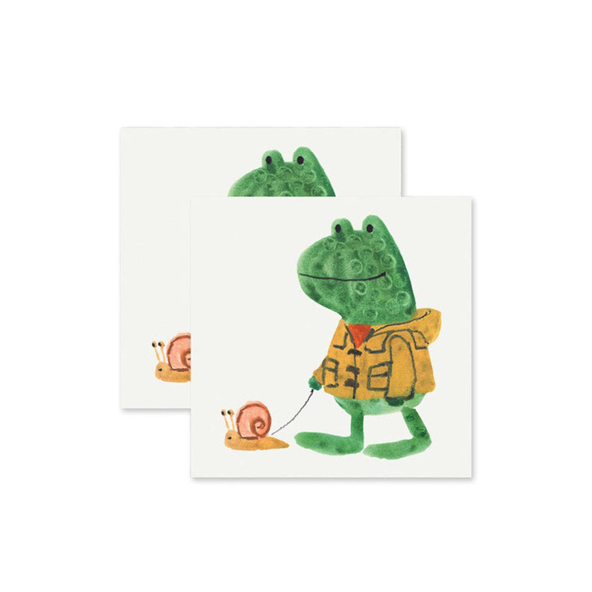 Frog & Snail Tattoo Pair