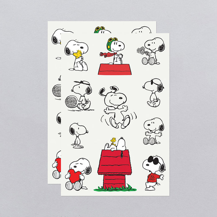 Snoopy Tattoo Sheet