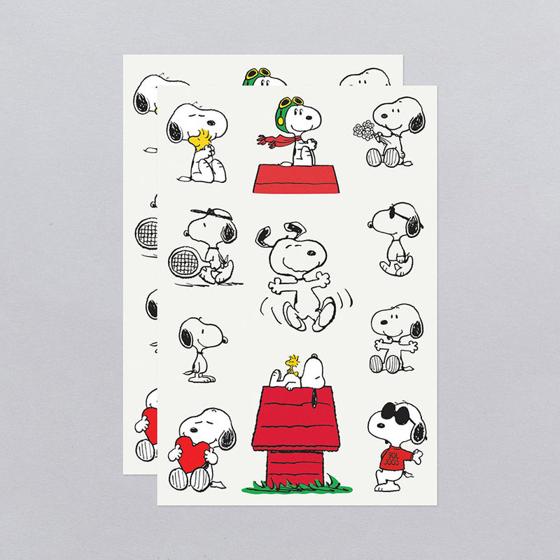 Snoopy Tattoo Sheet