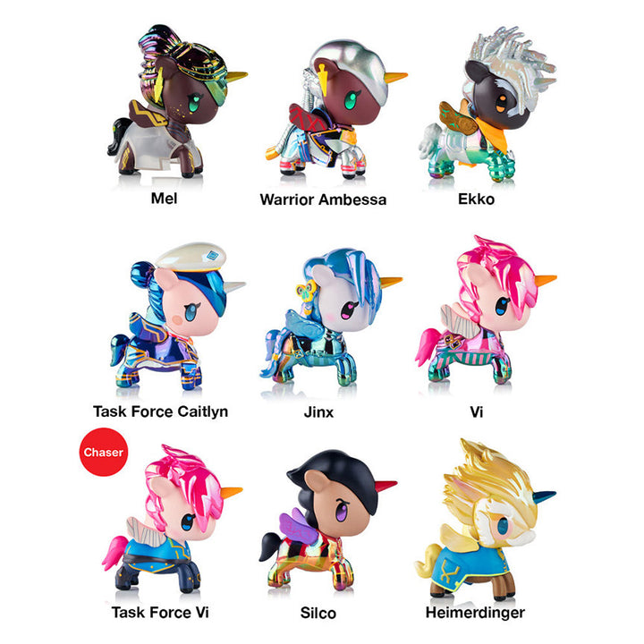 Tokidoki x Arcane Unicorno Black Light Chrome Blind Box - Leanna Lin&