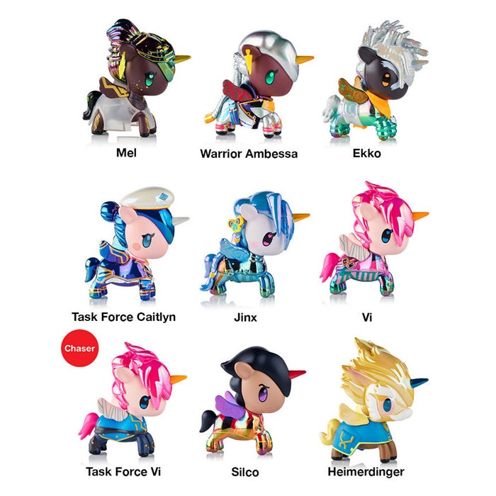 Tokidoki x Arcane Unicorno Black Light Chrome Blind Box