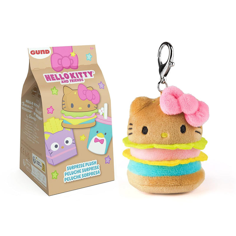 Hello Kitty and Friends Fast Food Mini Plush Bag Charm Blind Box