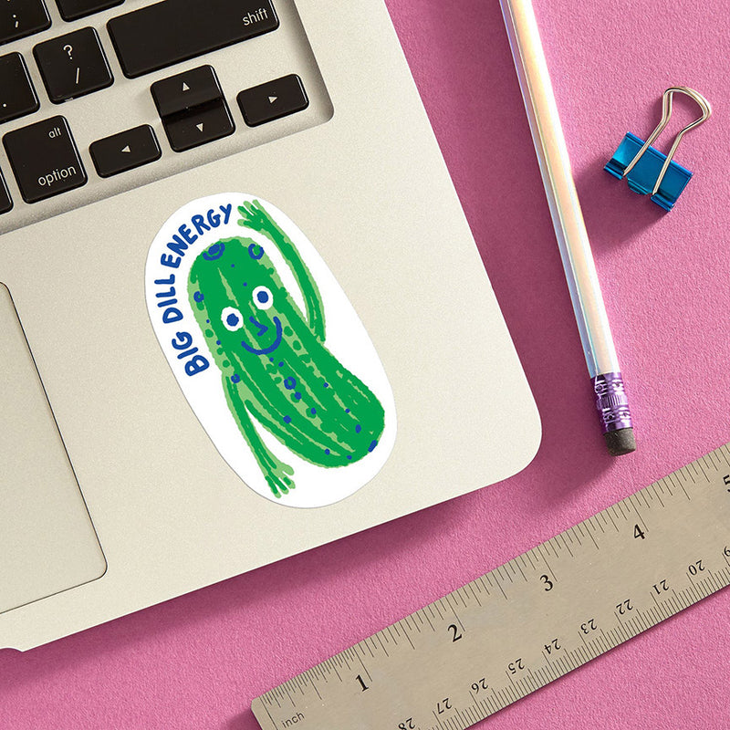 Pickle Big Dill Energy Vinyl Sticker
