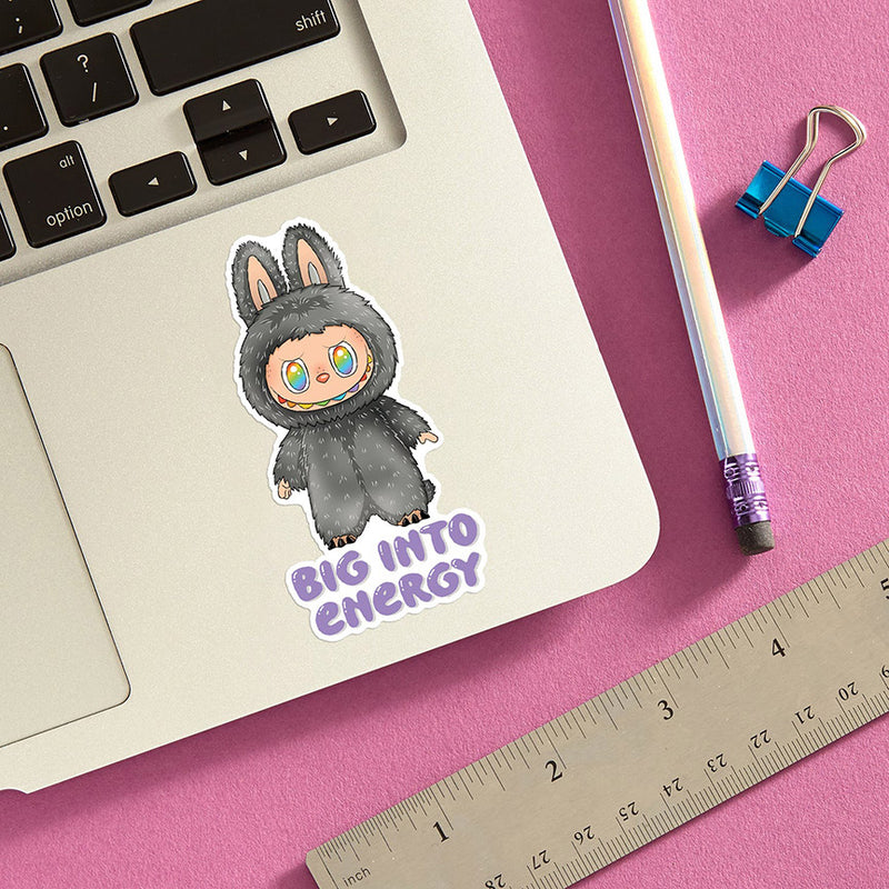Secret Labubu Big Into Energy Vinyl Sticker