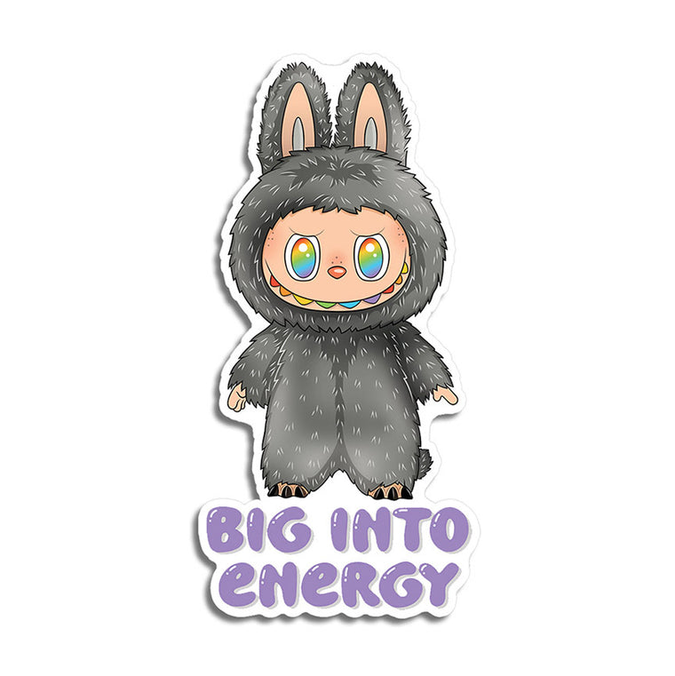 Secret Labubu Big Into Energy Vinyl Sticker