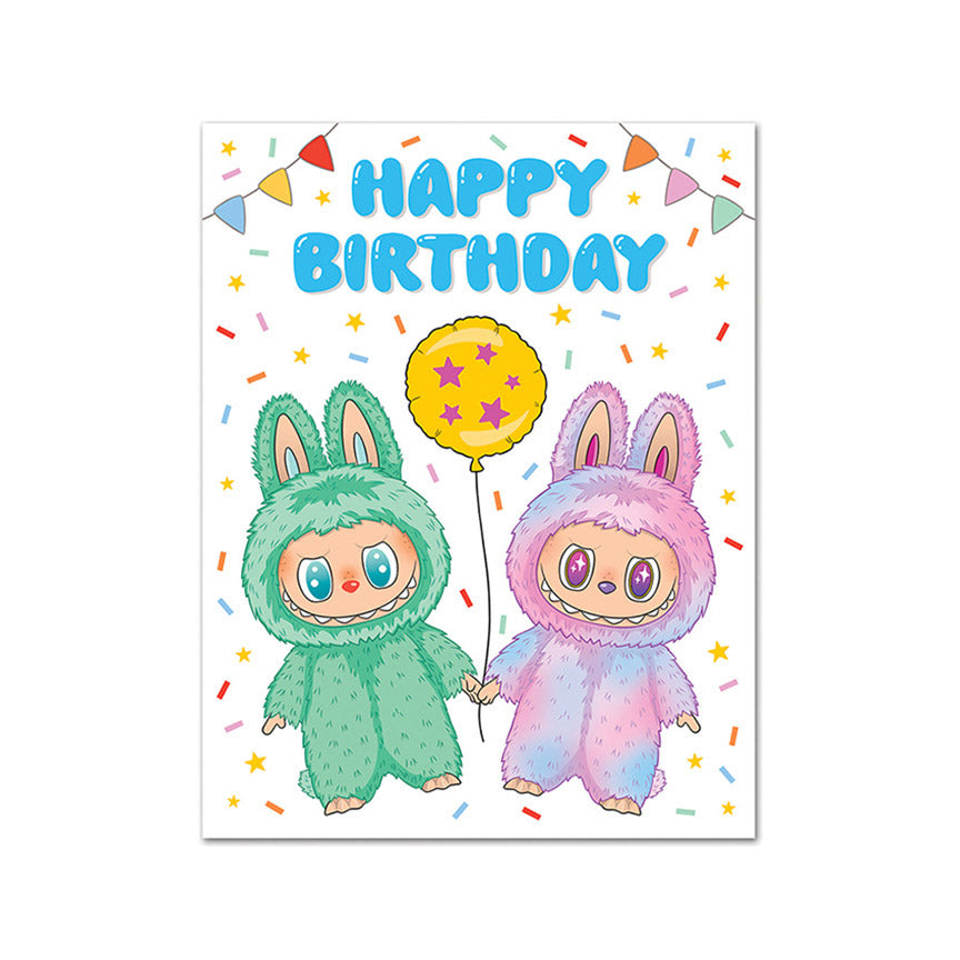 Labubu Big Energy Birthday Card - Leanna Lin's Wonderland