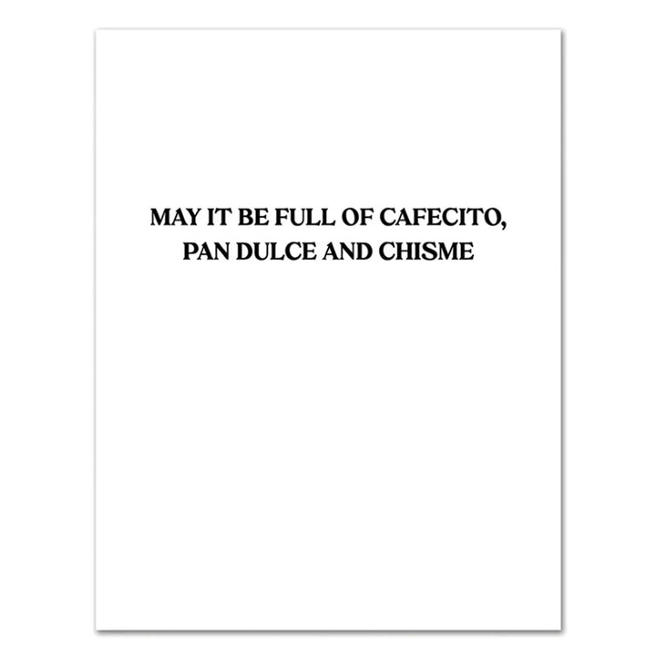 Cafecito Holidays Con Chisme Feliz Navidad Card