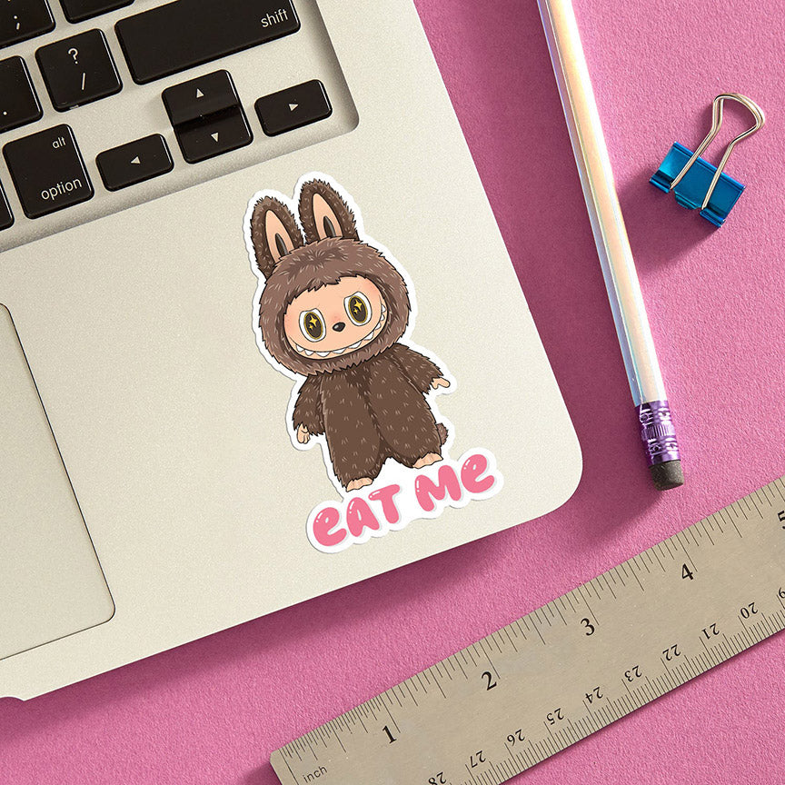 Labubu Eat Me Vinyl Sticker