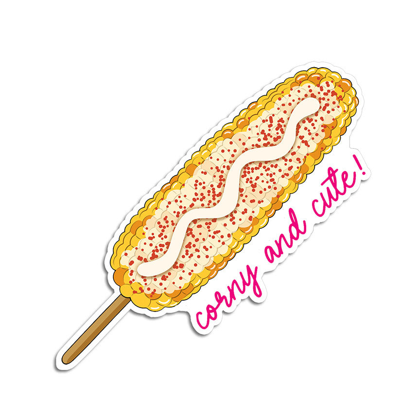 Elote Corny and Cute Vinyl Sticker