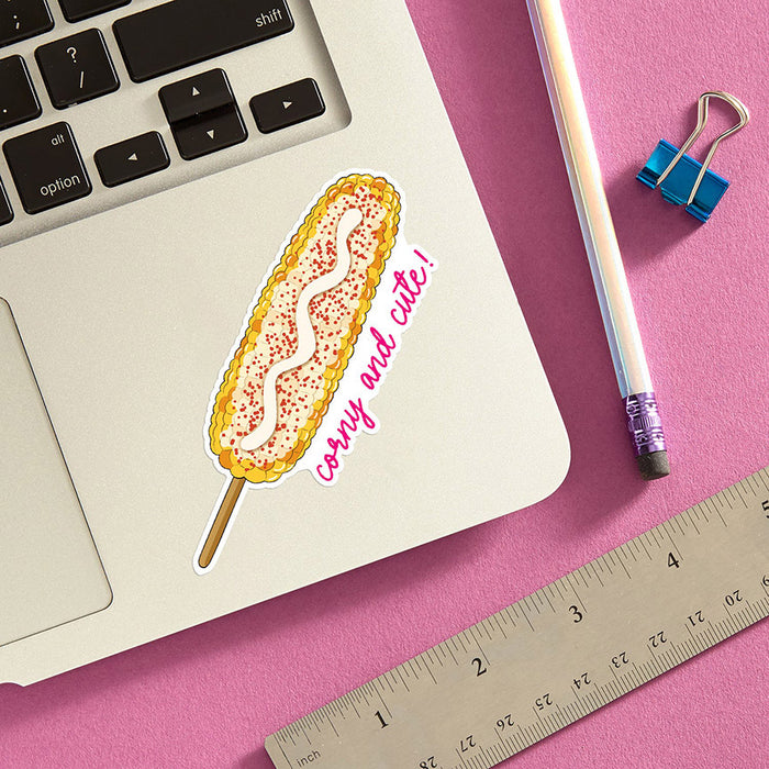 Elote Corny and Cute Vinyl Sticker