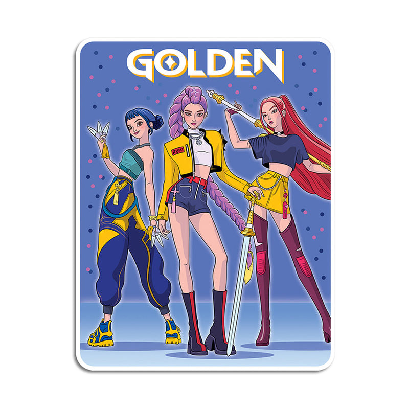 K-Pop Golden Vinyl Sticker